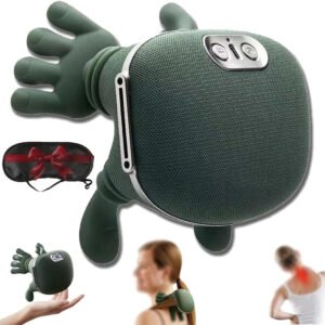 Electric Kneading Neck & Shoulder Massager for Deep Muscle Relaxation Option 2: 3D Kneading Shiatsu Electric Neck Massager with Heat Therapy