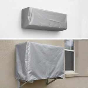 Original-Parachute-Waterproof-Dustproof-AC-Cover-for-1.5-Ton-Split-Air-Conditioner-2-Pcs-Set-2.